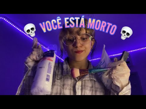 ASMR ~ Fazendo sua maquiagem mas você está morto ☠️ Roleplay Necromaquiadora