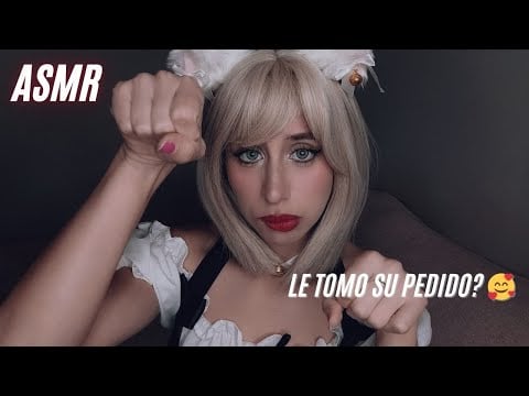 ASMR| Le tomo su pedido, Miau? | Neko Maid Coffe 🧁☕