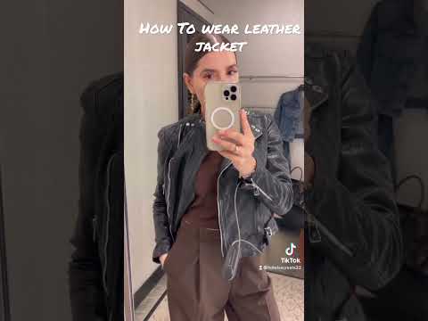 How To Wear Leather Jacket 🧥