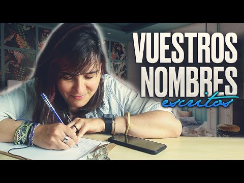 ASMR con VUESTROS NOMBRES! Escribiendo y Susurrando #1 | Zeiko ASMR