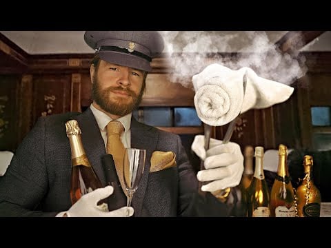 LUXURY Steam Train | ASMR (First Class Perfection)