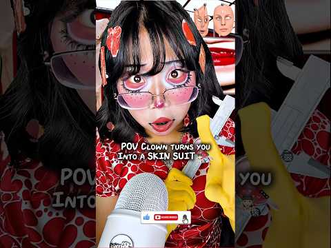 ASMR POV Clown steals your SKIN🤡 #asmrsounds #asmrvideo #horrorasmr #clowncore #creepypasta