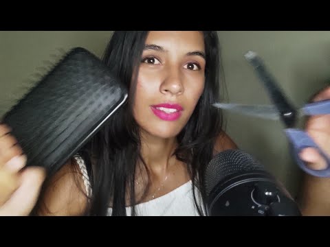 ASMR CABELEIREIRA AGRESSIVA FAZENDO SEU CABELO / fast 💇‍♀️