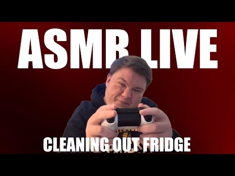 ASMR CLEANING OUT FRIDGE + ASMR TRIGGERS LIVE!