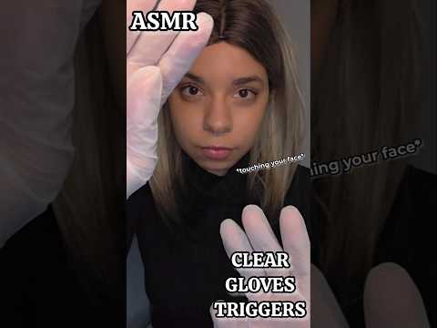 ASMR ✨️ I touch your face with clear gloves *no talking* 🤫