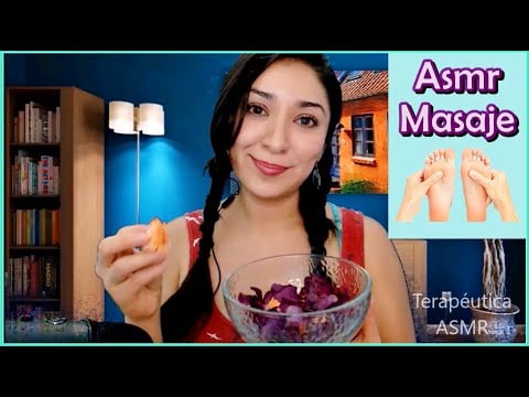 ASMR Masajeo tus piecitos  👣🌹💆🏻 / Sonidos AGUA  Relajantes / Soft Spoken ESPAÑOL