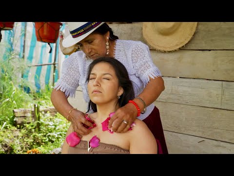 Doña Rosa's limpia (cleansing) massage with hair play/cracking for ASMR triggers, sleep & relaxation