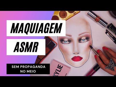 ASMR Maquiando Papel Sussurros #ASMRMaquiagem #CrystalASMR