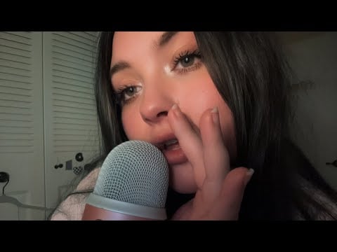 Fast+Anticipatory ASMR/Chaotic stuttering, Extreme word repetition, Mouth sounds, Hand movements  
