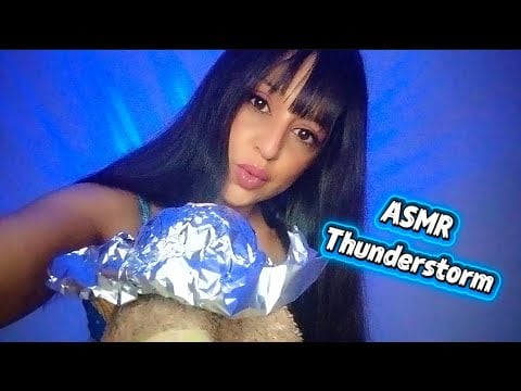 ASMR  fuerte tormenta eléctrica ⛈️ | Sueño profundo, relajación y sonidos de lluvia