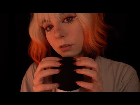 ASMR | "Relax, Sksk, Tktk" Whispering, Mouth Sounds & Slow Foam Mic Scratching - Breathing, Blowing