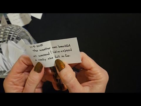 ASMR | My Weekly Highlights for 2025 | Paper & Glass Sounds (Whisper)