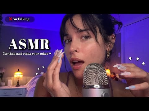 Up-Close Tingly Mouth Sounds & Mic Rubbing ♡ Intimate Cozy Relaxing Moment ♡ ASMR No Talking