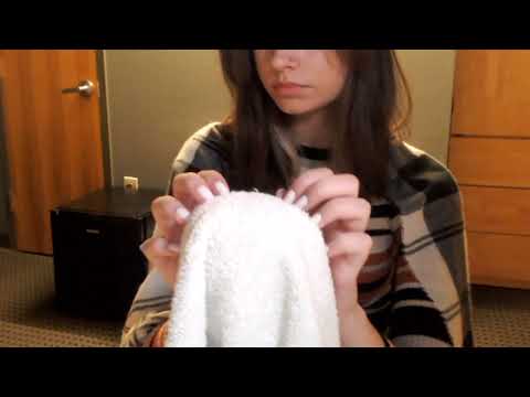 ASMR ~ Towel (sounds like the ocean)