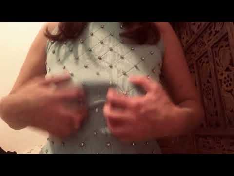 ASMR no bra shirt scratching