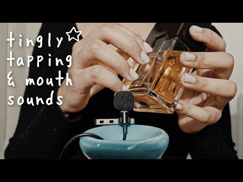 ASMR Tiny Mic Layered Tapping & Mouth Sounds (No Talking)