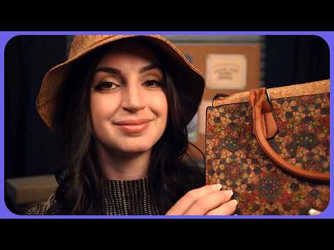 1.5 Minute ASMR | A Luxury Bag (made of cork?)