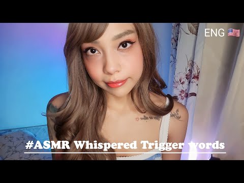 ASMR TENTANDO FALAR INGLÊS 🇺🇲🇧🇷TRIGGER WORDS, PALAVRAS SATISFATÓRIAS EM INGLÊS, MOUTH SOUNDS #asmr