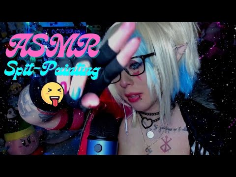 ASMR- MI PRIMER SPIT PAINTING 👅