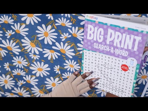 BIG PRINT WORD SEARCH ASMR Study Of Ants
