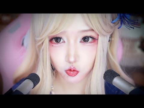 asmr mouth sounds and hand movement
