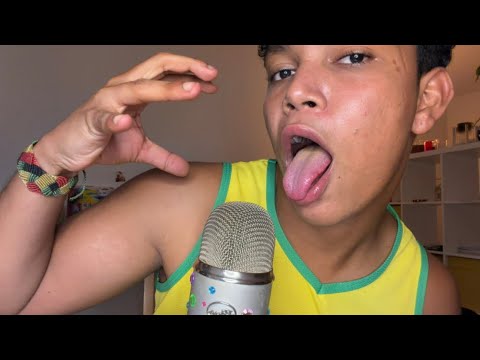 ASMR FAST & AGGRESSIVE MOUTH SOUNDS + HAND SOUNDS (SPIT PAINTING 🎨)