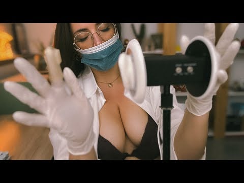 ASMR Doctor Cleans your Ears w/ Latex Gloves (no talking)