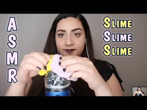 ASMR SLIME ON MIC | Making Slime, Slime Mic Tapping & Floam Sounds