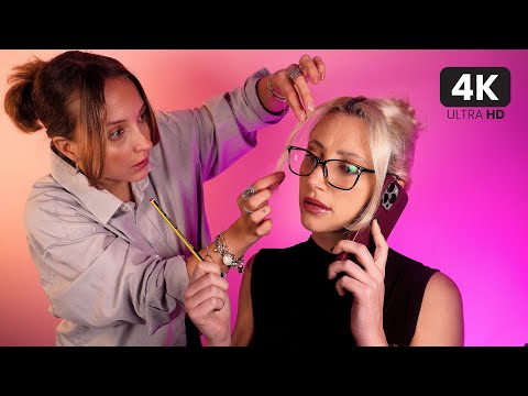 ASMR CEO Professional Styling for a Meeting ✨ Hair perfecting, clothing options and make-up 🩷