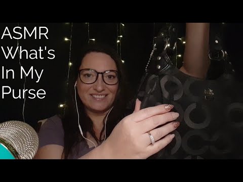 ASMR What's In My Purse(Whispered) Tapping And Scratching