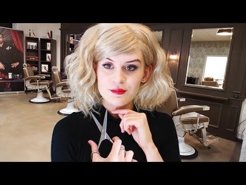 ASMR Binaural Mens haircut - Barber roleplay 💈
