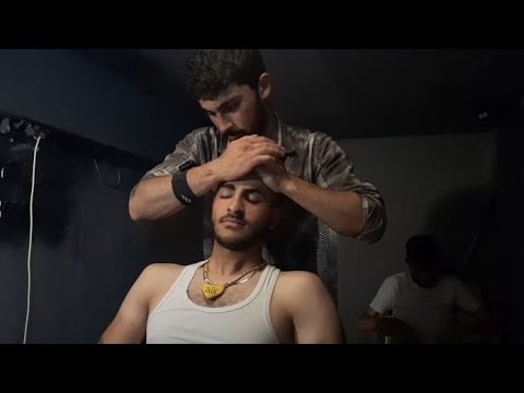 ASMR Turkish Barber Master Emircan Uzun  Face Cleaning , Head , Neck , Back , Shoulder Massage