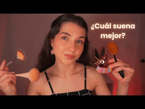 ASMR Comparo 4 Brochas para Dormirte 🖌️💤 ¿Cuál suena mejor? | Lonixy ASMR