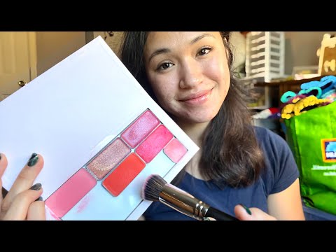 ASMR - Makeup Roleplay | Whispers | Mouth Sounds | Tapping