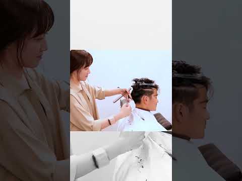 The metallic sound of scissors is soothing #asmr #barber #shorts @tokyoasmrmassage