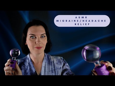 ASMR Headache Relief (relaxing sounds, massage globes, tea making)