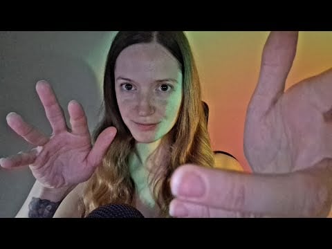 ASMR fast hand sounds and movements with mouth sounds - tongue clicking for sleep and relaxation