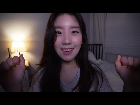 ASMR 미국에서 돌아왔어요! 속삭이며 수다 떠는 밤 :) Feat. 물병소리