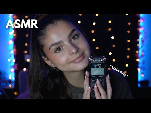 ASMR - JE TESTE LE TASCAM POUR LA PREMIÈRE FOIS