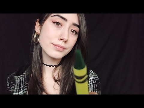 ASMR | Drawing on Your Face (Layered Sounds, Whispered)