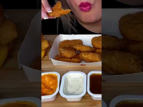 McDonald’s Spicy Nuggets 🥵#asmr #shorts #mcdonalds #ytshorts