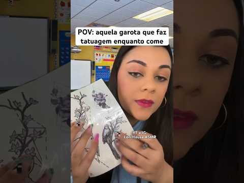 POV: aquela garota que faz tatuagem enquanto come #humor #shorts