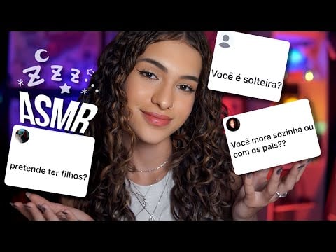 ASMR - Respondendo Suas Perguntas com Sussurros Suaves 💤✨