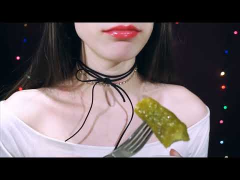 ASMR Crunchy Pickle Eating Sounds BINAURAL 3DIO ♥ [RECOVERED VIDEO]