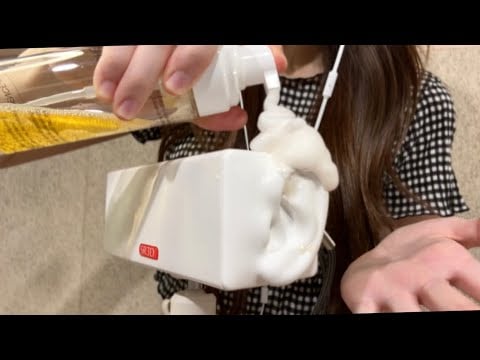 ASMR | 쫀득한 맨손 귀 마사지와 버블폼의 촉촉한 사운드👂Ear Massage with Tingly Hands & Moist Bubble Foam Sounds🫧