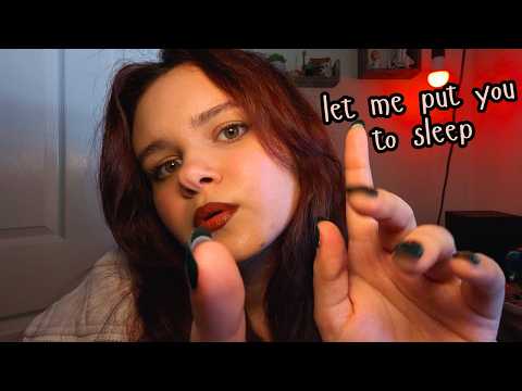 let me put you to sleep ASMR 😴| close whispers, instructions, hand movements, nail sounds