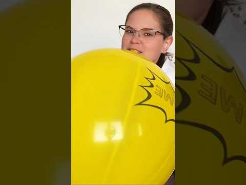 Punch Yellow Balloon #asmr #balloon #poppballons