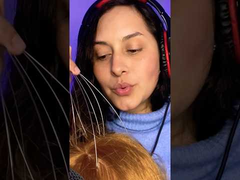 Masaje Craneal 😴♥️ #asmr #asmrcommunity #relax #visualtingle #youtubeshorts #mouthsounds #love