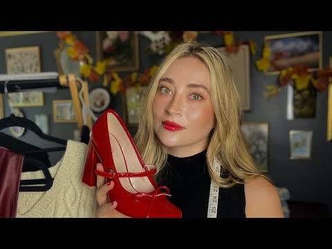 ASMR | Autumn Stylist Roleplay 🍁 | Measuring & Clothing Selection