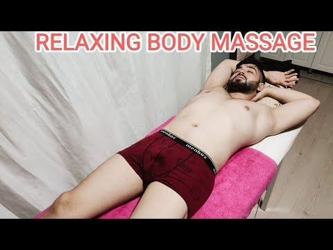 ASMR RELAXING BODY MASSAGE THAT RELIEVES FATIGUE OF THE DAY - leg,abdominal,arm,chest,foot massage